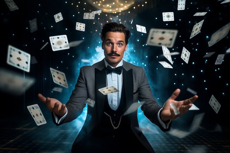 Studio live-dealer Pretty Gaming dengan host profesional dan meja blackjack modern